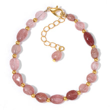 Load image into Gallery viewer, Women&#39;s Irregular Stone Bead Bracelet With Lobster Clasp