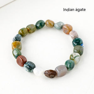 Natural Crystal Rolling Stone Bracelet