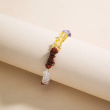 Load image into Gallery viewer, Natural Crystal Stone Elastic Bracelet