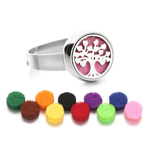 12mm Stainless Steel Essential Oil Aromatherapy Ring