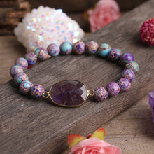 Load image into Gallery viewer, Natural Amethyst Stone Bracelet