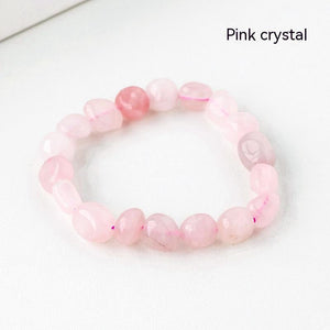 Natural Crystal Rolling Stone Bracelet