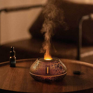 Round Flame Aroma Humidifier