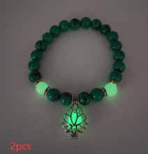 Load image into Gallery viewer, Energy Luminous Lotus Natural Stone Bracelet