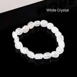 Natural Crystal Rolling Stone Bracelet