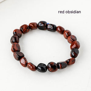 Natural Crystal Rolling Stone Bracelet