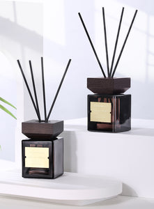 Wooden Lid Rattan Reed Diffuser Essential Oil