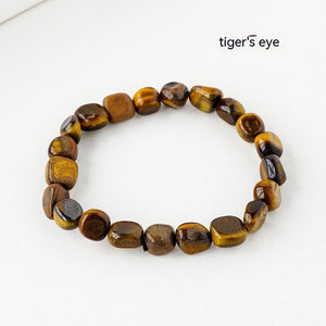 Natural Crystal Rolling Stone Bracelet