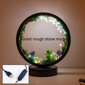 Round Crystal Forest Night Light