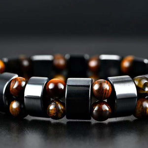 Black Gall Eye Stone Magnetic Bracelet