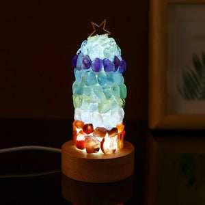 Natural Crystal Gravel Night Lamp