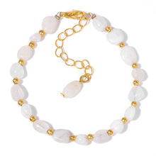 Load image into Gallery viewer, Women&#39;s Irregular Stone Bead Bracelet With Lobster Clasp