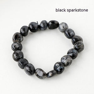 Natural Crystal Rolling Stone Bracelet