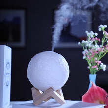 Load image into Gallery viewer, 3D Moon Light Humidifier Household