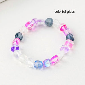 Natural Crystal Rolling Stone Bracelet