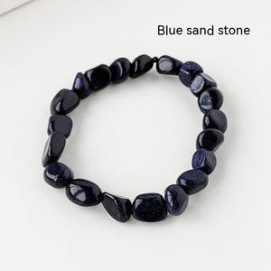 Natural Crystal Rolling Stone Bracelet