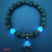 Load image into Gallery viewer, Energy Luminous Lotus Natural Stone Bracelet