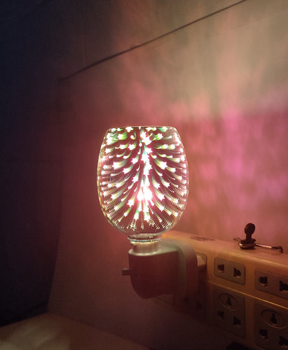 3D Glass Aromatherapy Wax Melting Lamp