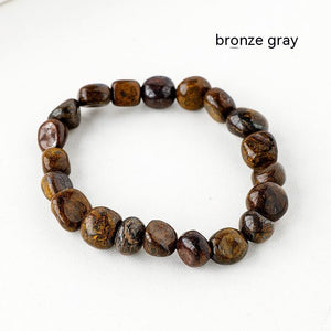 Natural Crystal Rolling Stone Bracelet