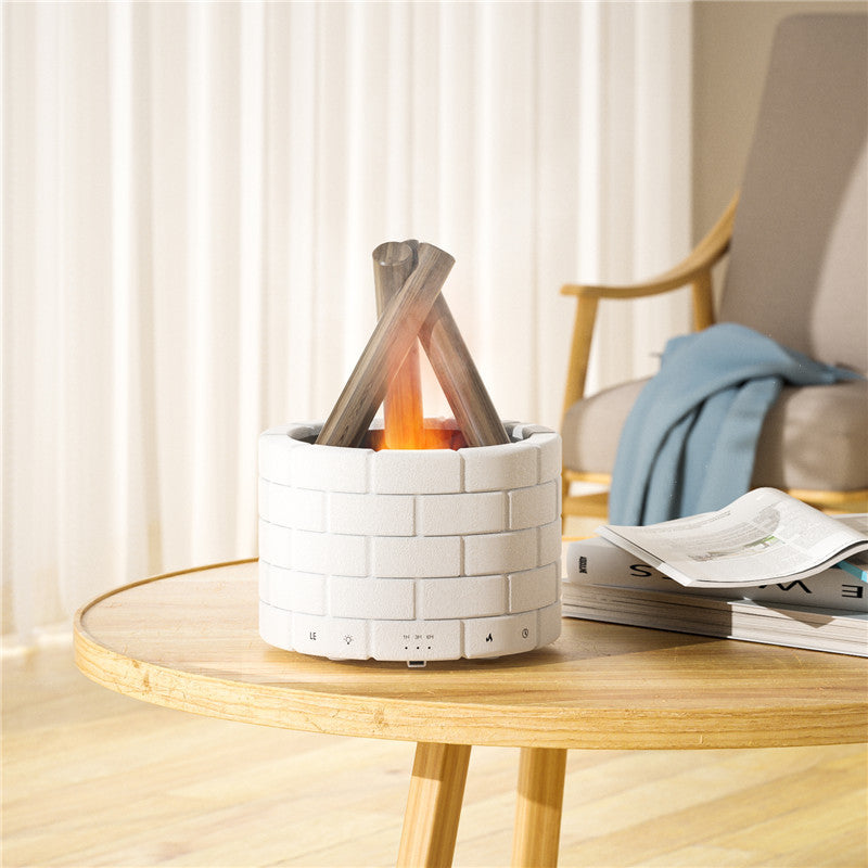 Bedroom Simulation Flame Aroma Diffuser Humidifier