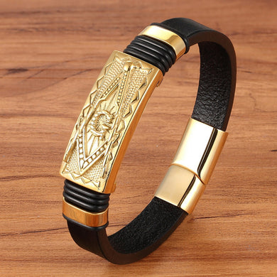 Scorpion Bracelet Leather Woven Bracelet Men