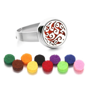 12mm Stainless Steel Essential Oil Aromatherapy Ring