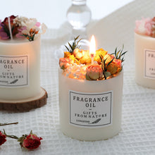 Load image into Gallery viewer, Dried Flowers Decor Romantic Candles