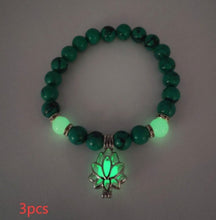 Load image into Gallery viewer, Energy Luminous Lotus Natural Stone Bracelet