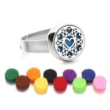 Load image into Gallery viewer, 12mm Stainless Steel Essential Oil Aromatherapy Ring