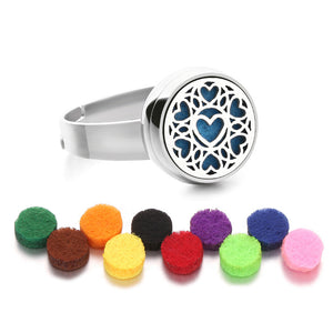 12mm Stainless Steel Essential Oil Aromatherapy Ring
