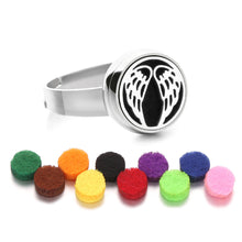 Load image into Gallery viewer, 12mm Stainless Steel Essential Oil Aromatherapy Ring