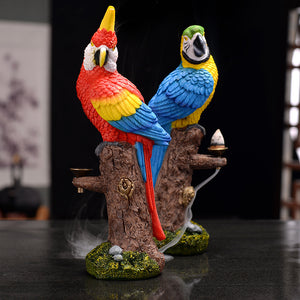 Macaw Backflow Incense Burner Ornaments