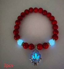 Load image into Gallery viewer, Energy Luminous Lotus Natural Stone Bracelet