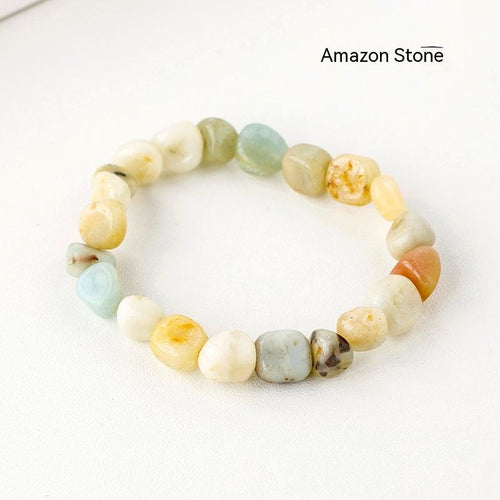 Natural Crystal Rolling Stone Bracelet