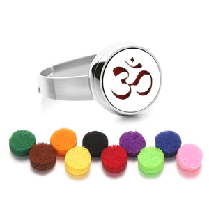 12mm Stainless Steel Essential Oil Aromatherapy Ring