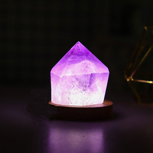 Natural Crystal Cake Tower Night Light